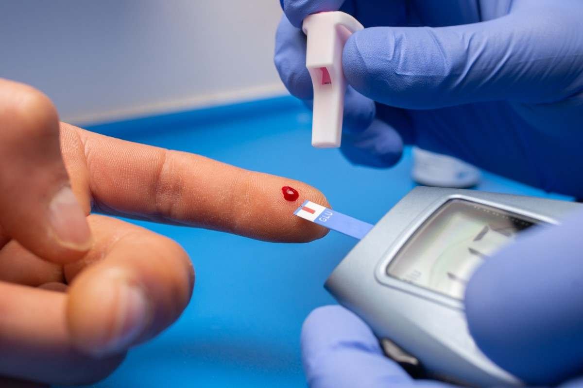 Healthcare professional reviewing routine diagnostic test information